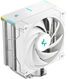 DEEPCOOL AK400 DIGITAL SE WH LGA1700/1200/115X/AM5/AM4 (18шт/кор, TDP 220W, PWM, Fan 120mm, 4 тепл. трубки, ARGB, белый) RET (R-AK400-WHADMN-GJD) DEEPCOOL AK400 DIGITAL SE WH LGA1700/1200/115X/AM5/AM4 (18шт/кор, TDP 220W, PWM, Fan 120mm, 4 тепл. трубки, ARGB, белый) RET (R-AK400-WHADMN-GJD)