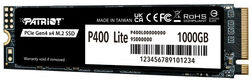 Patriot SSD P400 Lite 1TB M.2 2280 NVMe PCle 4.0 x4 R3500/W2700 TBW 560TB 3D NAND with HS Patriot SSD P400 Lite 1TB M.2 2280 NVMe PCle 4.0 x4 R3500/W2700 TBW 560TB 3D NAND with HS