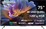 Телевизор QLED Skyworth 75" 75Q66H Google TV Frameless черный/ серебристый 4K Ultra HD 60Hz DVB-T DVB-T2 DVB-C DVB-S DVB-S2 USB WiFi Smart TV&nbsp;<img style='position: relative;margin:0' src='/image/only_to_order_edit.gif' alt='На заказ' title='На заказ' />