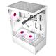 Ginzzu CL310 ATX FAN 3*12LD4 FRGB передняя панель Стекло Белый