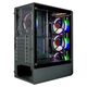Ginzzu CL325 ATX FAN 4*RR4 FRGB передняя панель Стекло