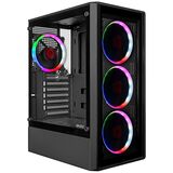 ATX FAN 4*RR4 FRGB передняя панель Стекло Ginzzu CL325