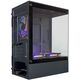 Ginzzu CL475 mATX FAN 3*12LC4 передняя панель Стекло