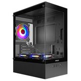 mATX FAN 3*12LC4 передняя панель Стекло Ginzzu CL475