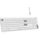 Клавиатура беспроводная A4Tech Fstyler FBX55C white (USB, BT/Radio, slim, Multimedia) (FBX55C)