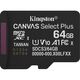 Micro SecureDigital 64GB Kingston Canvas Select Plus Gen3 100MB/s A1 Micro SecureDigital 64GB Kingston Canvas Select Plus Gen3 100MB/s A1