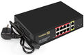 Exegate EX299028RUS Коммутатор неуправляемый ExeGate EDGS-1082D.8PoE-120 21,79W (10-портовый: 8 портов UTP 10/100 Base-Tx с поддержкой IEEE 802.3af (PoE)