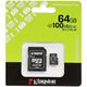 Micro SecureDigital 64GB Kingston Canvas Go Plus Micro SecureDigital 64GB Kingston Canvas Go Plus