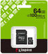 Micro SecureDigital 64GB Kingston Canvas Go Plus Micro SecureDigital 64GB Kingston Canvas Go Plus