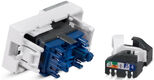Cabeus KJ-RJ45-Cat.6-180T-FP-L-22,5 Keystone Jack RJ-45(8P8C)