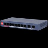 8-портовый PoE коммутатор управляемый 8 RJ45 10/ 100Мбит/ с DAHUA DH-CS4010-8ET2GT-110 (PoE/ PoE+/ Hi-PoE/ IEEE 802.3bt)