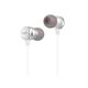 HOCO M16/ Наушники + микрофон/ Кнопка ответа/ 1.2м/ 3.5 mm jack/ Silver