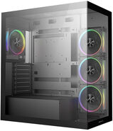 Корпус Deepcool CG580 4F V2 черный без БП ATX 6x120mm 3x140mm 2xUSB3.0 audio bott PSU R-CG580-BKADA4-G-2