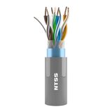 NTSS Кабель витая пара NTSS F/ UTP 5e 4 пары одножильный 24AWG медь 305м внутренний нг(А)-HF (LSZH) серый NTSS-IN-FUTP4-5e-LSZH-GY