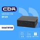 CBR MiniPC-SMCR-DT01(Intel N150/8Gb DDR4/256Gb SSD PCIe / W11Pro /RJ45*1, HDMI*2, USB-A*4, USB Type-C *1, 3.5mm Combo Jack, RJ-45, 124.5*112)