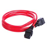 ЦМО Шнур питания с фиксатором IEC 60320 C19/ IEC 60320 C20 R-16-Cord-C19-C20-1.8-Red