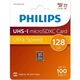 Micro SecureDigital 128GB Philips High Speed microSDHC Class UHS-I U3