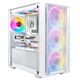 Ginzzu CL640 mATX FAN 4*12FRGB передняя панель Сетка Белый Ginzzu CL640 mATX FAN 4*12FRGB передняя панель Сетка Белый
