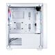 Ginzzu CL640 mATX FAN 4*12FRGB передняя панель Сетка Белый