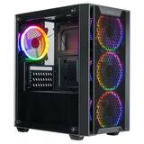 mATX FAN 4*12FRGB передняя панель Решетка Ginzzu CL650