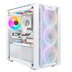 Ginzzu CL660 mATX FAN 4*12FRGB передняя панель Решетка Белый Ginzzu CL660 mATX FAN 4*12FRGB передняя панель Решетка Белый