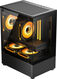 Корпус Accord ACC-UE2B TG OFFICE PRO черный без БП mATX 2xUSB2.0 1xUSB3.0 1xUSB3.1 audio