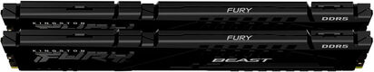 Память DDR5 2x64GB 5600MHz Kingston KF556C40BBK2-128 Fury Beast Black Expo RTL PC5-44800 CL40 DIMM 288-pin 1.25В single rank Ret