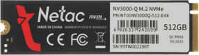 Накопитель SSD Netac PCIe 3.0 x4 512GB NT01NV3000Q-512-E4X M.2 2280 Накопитель SSD Netac PCIe 3.0 x4 512GB NT01NV3000Q-512-E4X M.2 2280