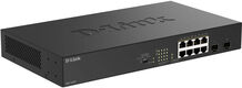 Коммутатор D-Link DGS-1010P/B1A 8x1Гбит/с 2SFP 8PoE 8PoE+ 125W неуправляемый