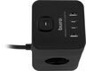 Сетевой удлинитель Buro BU-PTE4.1UC-B 1.5м (4 розетки) черный (пакет ПЭ)