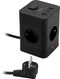 Сетевой удлинитель Buro BU-PTE4.1UC-B 1.5м (4 розетки) черный (пакет ПЭ)