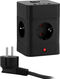 Сетевой удлинитель Buro BU-PTE4.1UC-B 1.5м (4 розетки) черный (пакет ПЭ)