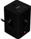 Сетевой удлинитель Buro BU-PTE4.1UC-Plus-B 1.5м (4 розетки) черный (пакет ПЭ)