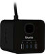 Сетевой удлинитель Buro BU-PTE4.1UC-Plus-B 1.5м (4 розетки) черный (пакет ПЭ)