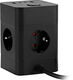 Сетевой удлинитель Buro BU-PTE4.1UC-Plus-B 1.5м (4 розетки) черный (пакет ПЭ)