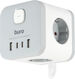 Сетевой удлинитель Buro BU-PC3.1UС-W 1.5м (3 розетки) белый (пакет ПЭ) Сетевой удлинитель Buro BU-PC3.1UС-W 1.5м (3 розетки) белый (пакет ПЭ)