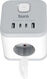 Сетевой удлинитель Buro BU-PC3.1UС-W 1.5м (3 розетки) белый (пакет ПЭ)