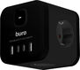 Сетевой разветвитель Buro BU-PW3UC-B (3 розетки) черный (пакет ПЭ)