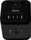 Сетевой разветвитель Buro BU-PW3UC-B (3 розетки) черный (пакет ПЭ)