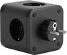 Сетевой разветвитель Buro BU-PW3UC-B (3 розетки) черный (пакет ПЭ)