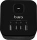 Сетевой разветвитель Buro BU-PW3UC-Plus-B (3 розетки) черный (пакет ПЭ) Сетевой разветвитель Buro BU-PW3UC-Plus-B (3 розетки) черный (пакет ПЭ)