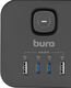 Сетевой разветвитель Buro BU-PW3UC-Plus-B (3 розетки) черный (пакет ПЭ) Сетевой разветвитель Buro BU-PW3UC-Plus-B (3 розетки) черный (пакет ПЭ)