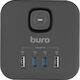 Сетевой разветвитель Buro BU-PW3UC-Plus-B (3 розетки) черный (пакет ПЭ) Сетевой разветвитель Buro BU-PW3UC-Plus-B (3 розетки) черный (пакет ПЭ)