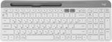 Клавиатура Logitech K580 белый/ серебристый USB беспроводная BT/ Radio slim Multimedia (920-009209)