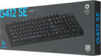 Клавиатура Logitech G412 SE механическая черный USB Multimedia for gamer LED (920-010440) кабель 1.8м