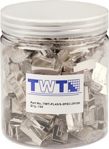 Коннектор Lanmaster (TWT-PL45/ S-8P8C/ JR100) STP кат.5E RJ45 прозрачный (упак.:100шт) TWT-PL45/S-8P8C/JR100