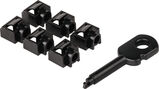 Блокиратор Lanmaster LAN-SEC45-PL-SET-BK (упак.:6шт) 6м черный