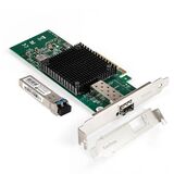 Комплект: Сетевой адаптер SFP+ ExeGate EXE-X520-DA1 + Трансивер Single-Mode до 10км EXT-10G-SM1310-LC2-10KM (EX296227RUS PCI-E x8 v2.0 Exegate EX298940RUS