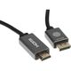 Кабель аудио-видео Cactus CS-DP-HDMI-1.2-2 DisplayPort (m)/HDMI (m) 2м. позолоч.конт. черный