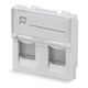 Cabeus FP-L-45-2M Вставка 45x45 (Mosaic) для 2 модулей формата Keystone Jack (арт.078610)